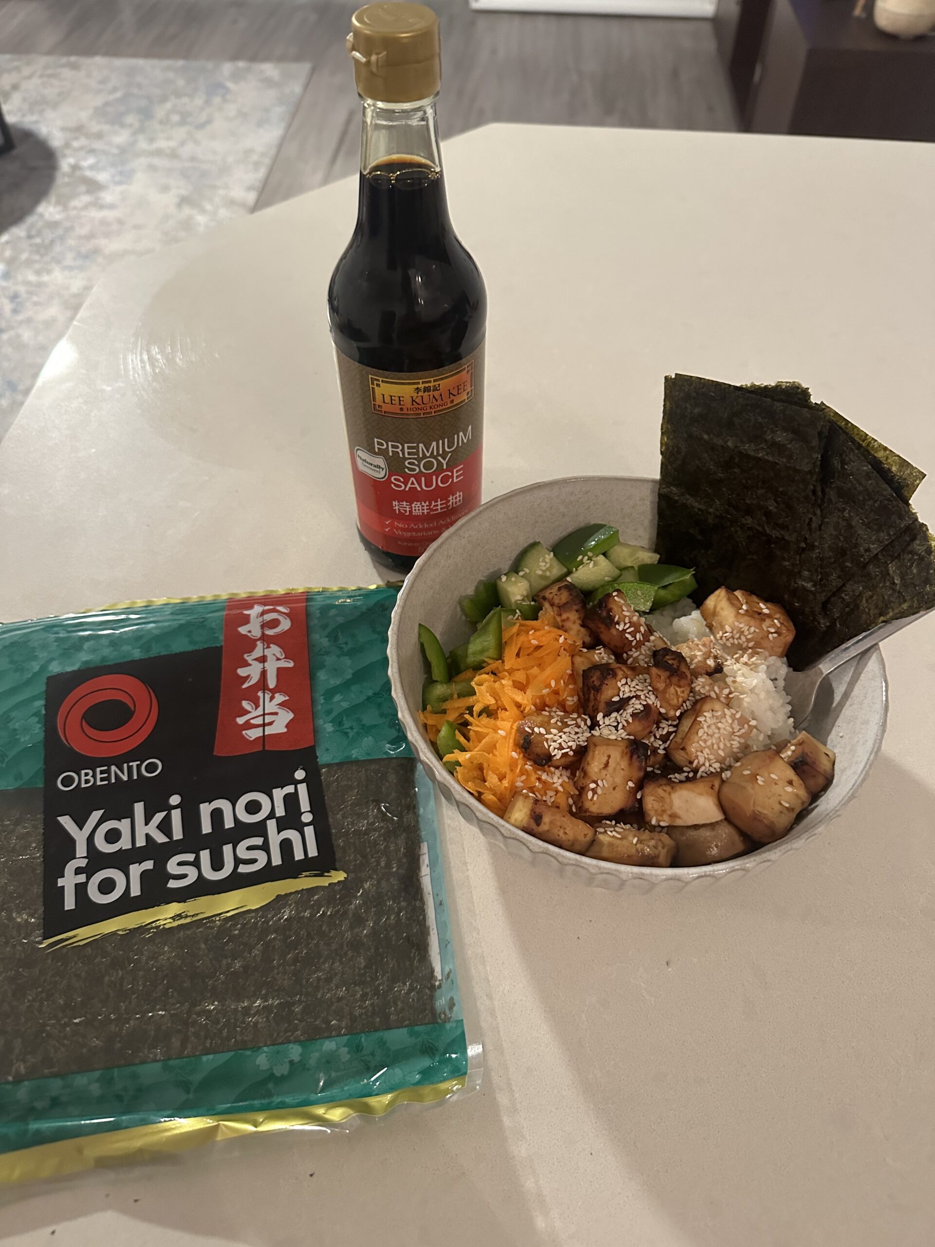 Tofu Sushi Bowl Cook Snap Win