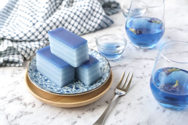Blue Butterfly Pea Kuih Lapis
