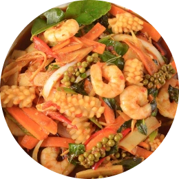 Spicy Thai Seafood Stir-fry (Pad Cha Talay)