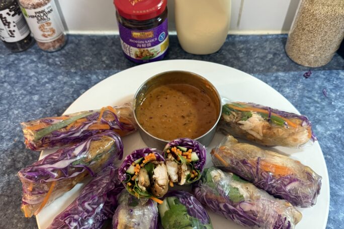 fresh rice paper rolls