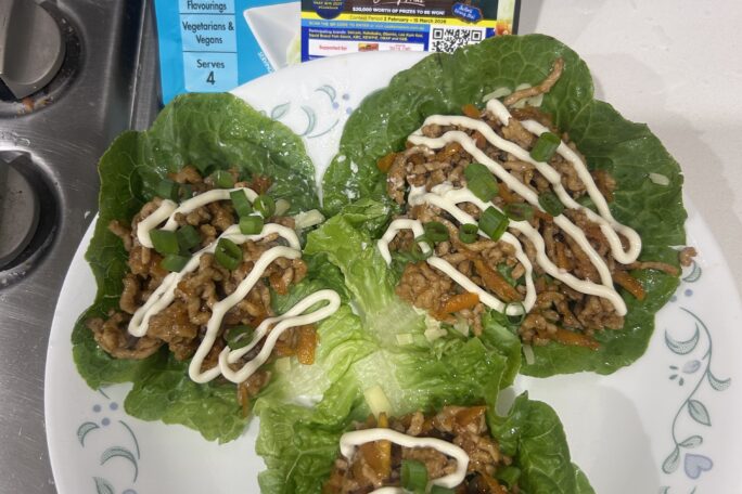 Fresh and crunchy San choy bao