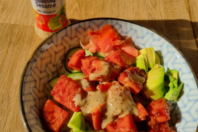 Sweet & Savoury Sweet Potato Poke Bowl