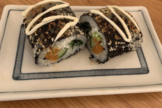 Fusion Sushi – Roasted Sweet Potato with Sesames