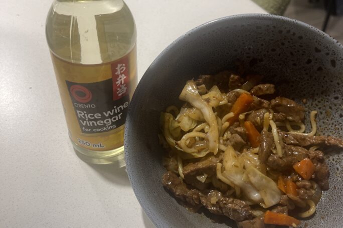 Cabbage and chilli beef