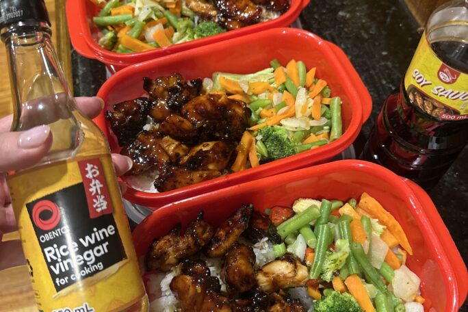 Maple Soy Air Fryer Chicken Bowl