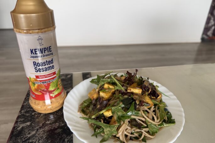 Soba noodle salad (with tofu)