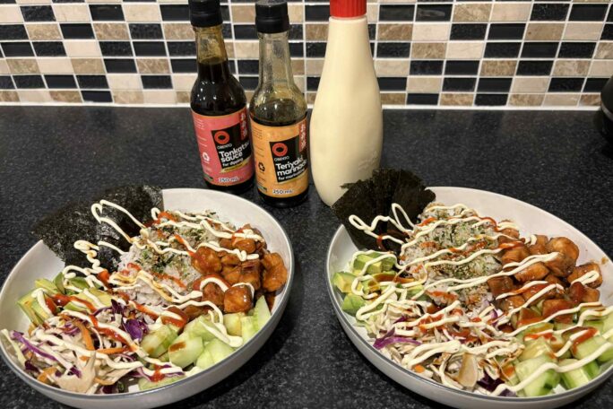 Teriyaki Salmon Poke Bowl