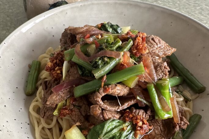 Thai beef stir fry