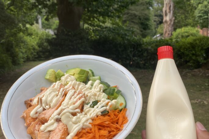 Super salmon sushi bowl