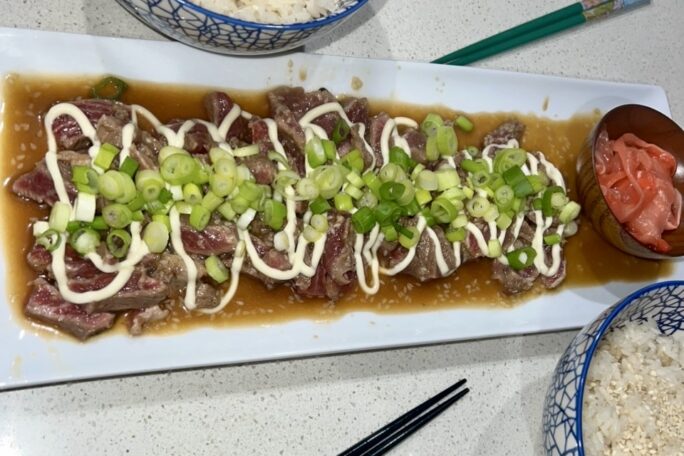 Wagyu beef tataki