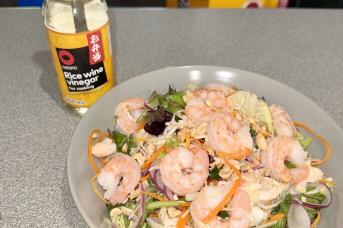 High-protein vibrant Vietnamese salad