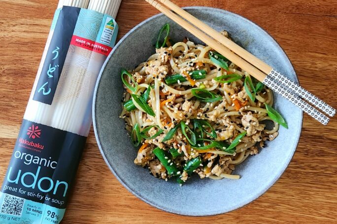 Pork and Udon Noodle Stirfry