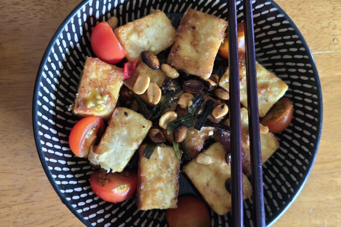 Fried Tofu with Chilli dressing