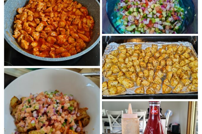Buffalo Chicken Potato Dinner