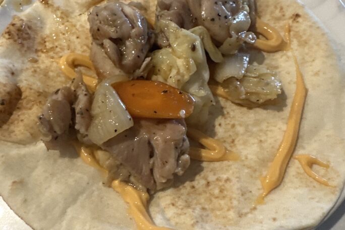 Pepper spicy Chicken wrap