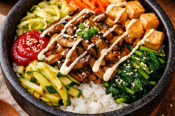 Doenjang Mushroom Bibimbap