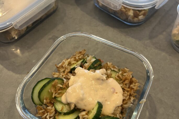 Crispy Chicken Cucumber Salad