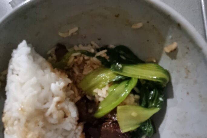 BRAISSED PORK BELLY WITH MARINATED POK CHOI