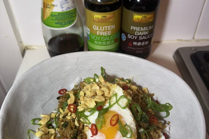 Pad krapow (chilli basil minced pork)