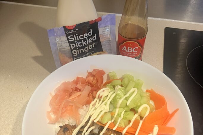 Basic but brilliant Chicken Poke Bowl