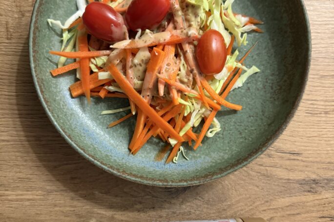 Japanese style cabbage salad