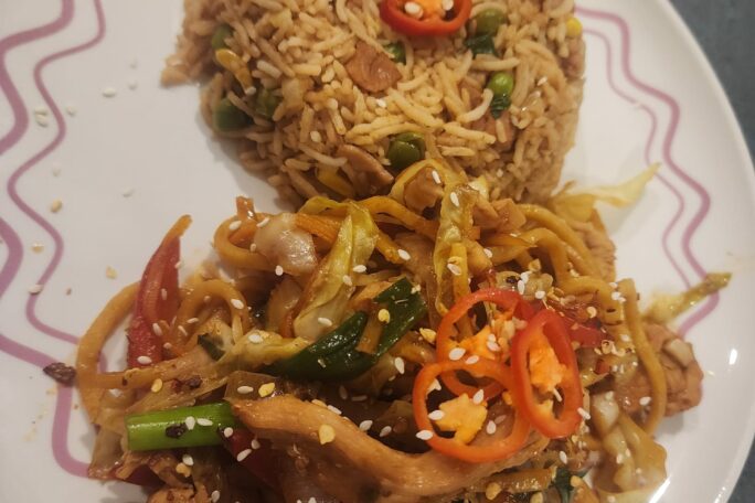 Fried rice and everyday hokkien noodles