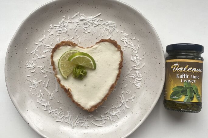 Zesty Coconut & Lime Tart with Kaffir Lime Leaf
