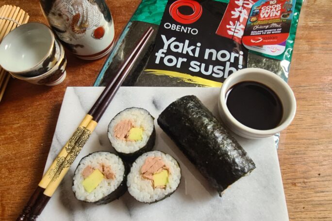 Jack’s tuna and avo sushi