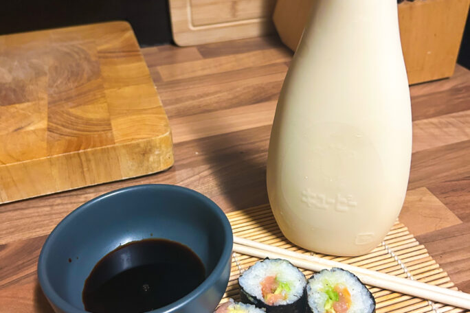 Homemade Avocado and Salmon Sushi Rolls