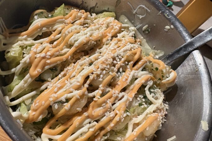 Garlic prawn vermicelli salad