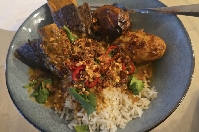 Slow roasted Beef Short Rib Massaman with Coconut Rice