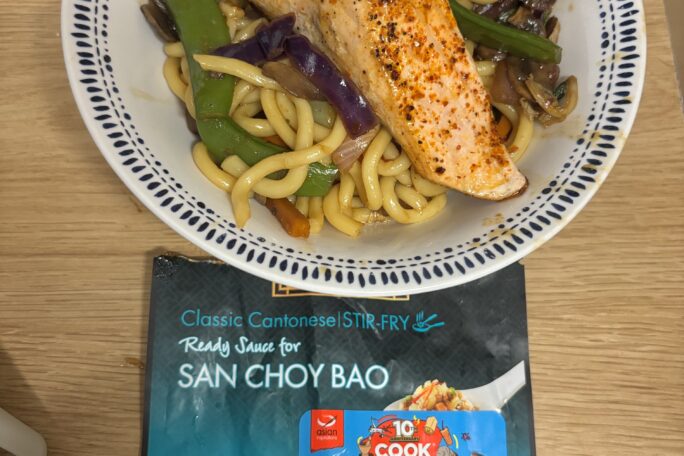 Niki’s Salmon Spicy Soaked Noods