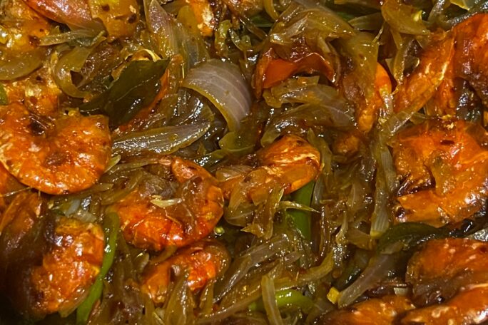 Prawns stir fry
