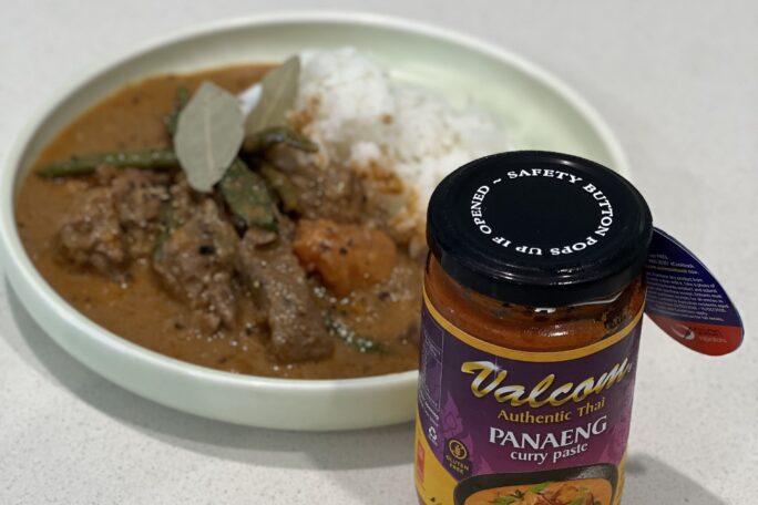 Slow cooked beef panaeng curry