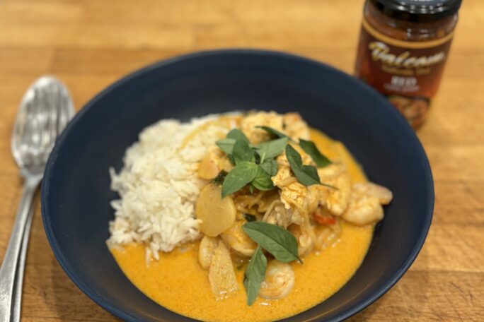 Thai chicken red curry