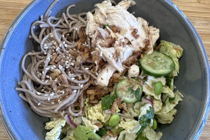 Japan-easy chicken and soba noodle salad