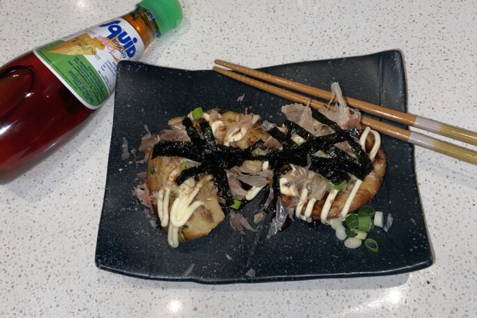 Takoyaki-inspired Prawn & Mushroom Savoury Muffins