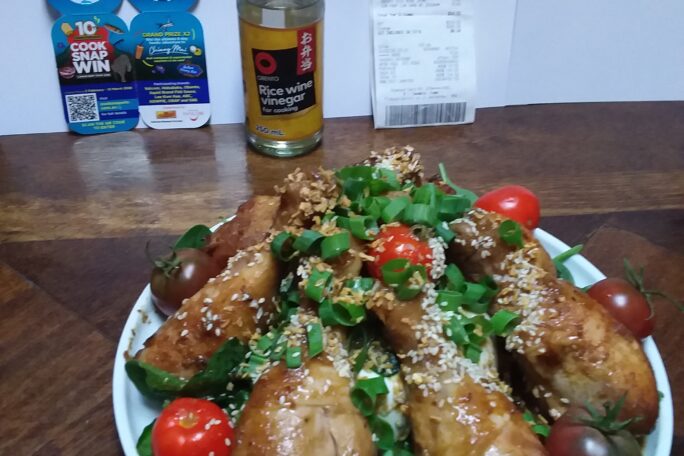 sticky Indonesian crown drumstick roast