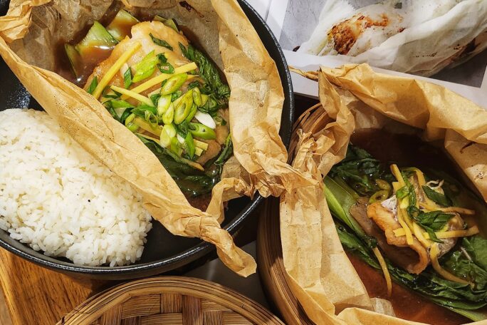 Ginger Miso Steamed Ling with Fresh Rice