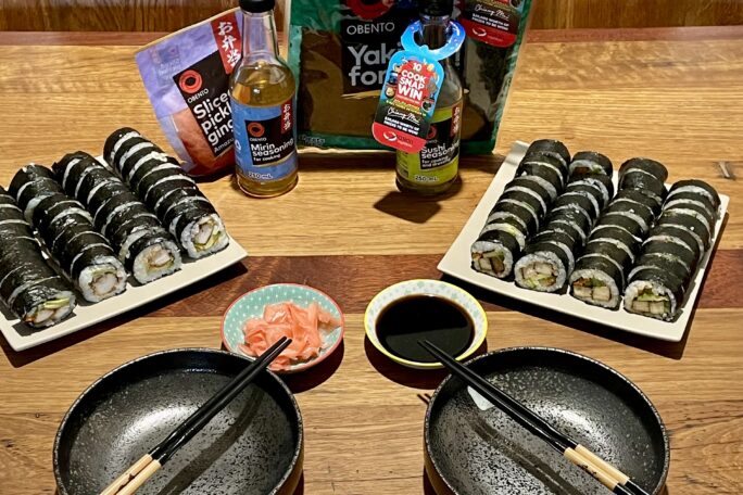 Crispy Chicken Sushi Rolls