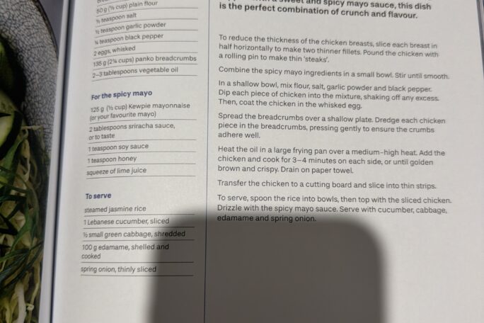 Crispy panko chicken with spicy mayo