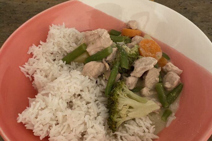 Thai green chicken curry