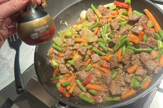 Soy Sauce Steak and Veggies