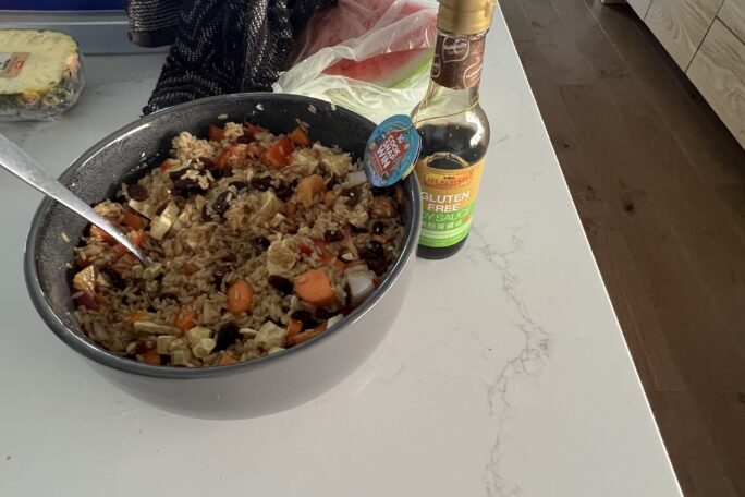 Brown rice salad ( vegetarian & gluten free