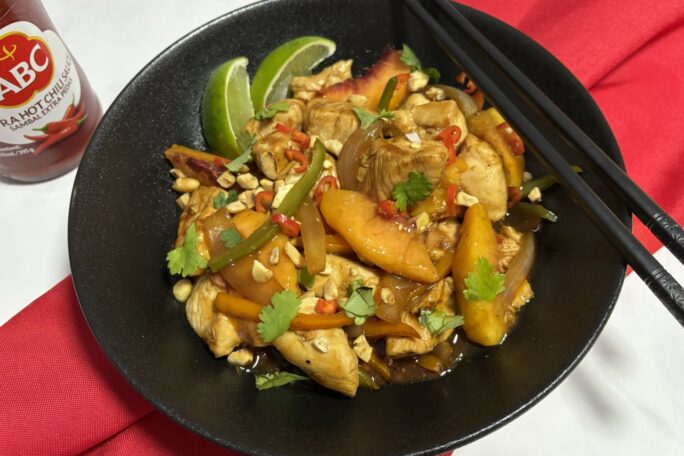 Sweet Peach Chicken Stir-Fry