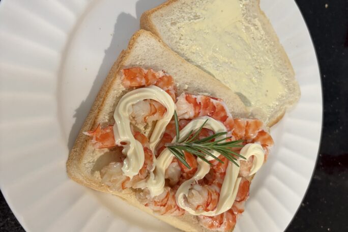 Fresh Prawn Sunday Sandwiches