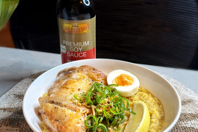 Filipino Crispy Arroz Caldo