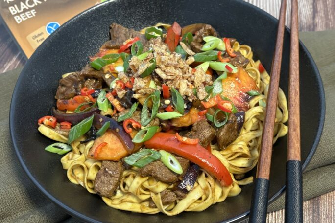 Black Pepper Beef And Peach Stir Fry