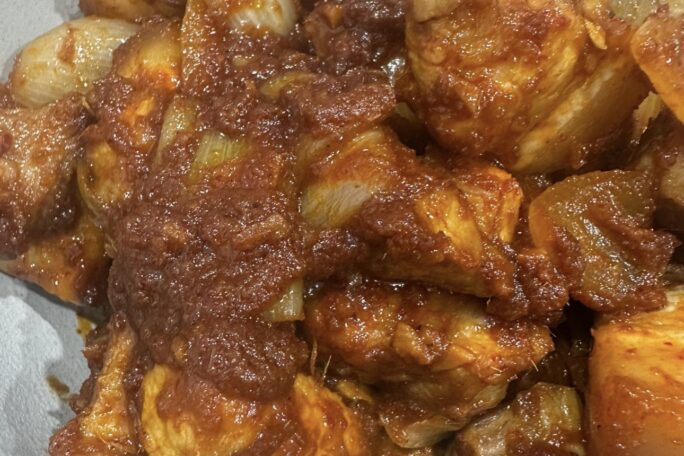 Sweet and spicy pork belly