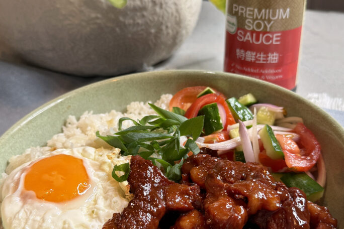 Lamb Tocino Silog Bowl